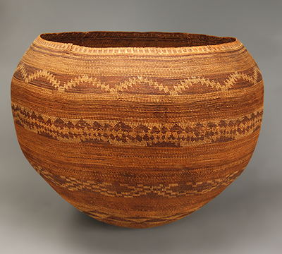 Woven basket by the Pomo people