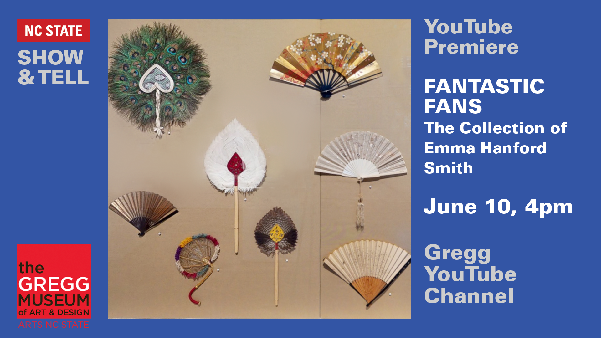 An array of fans from various time periods and cultures