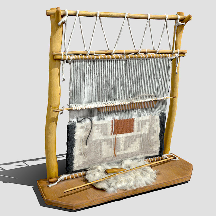 3D model of navajo loom