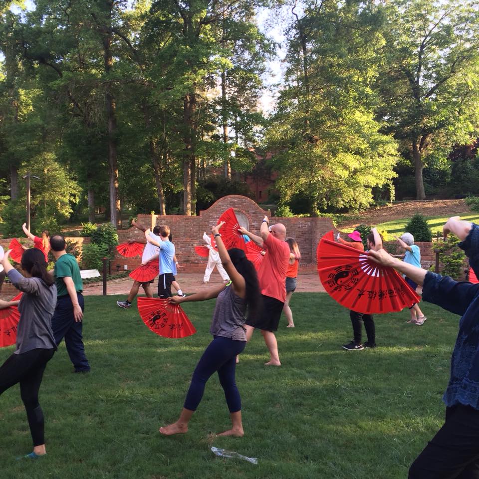 Tai Chi class at the Gregg Museum in 2018